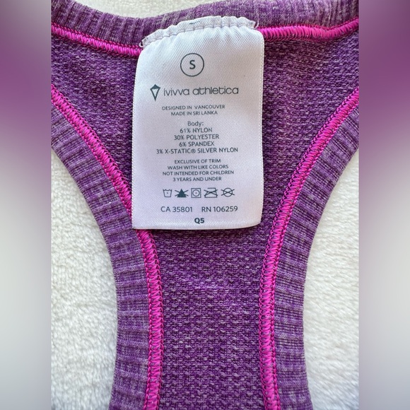 IVIVVA Girls Racerback Tank Top Small, Soft, athletic fabric and fantastic fit. - Picture 2 of 3